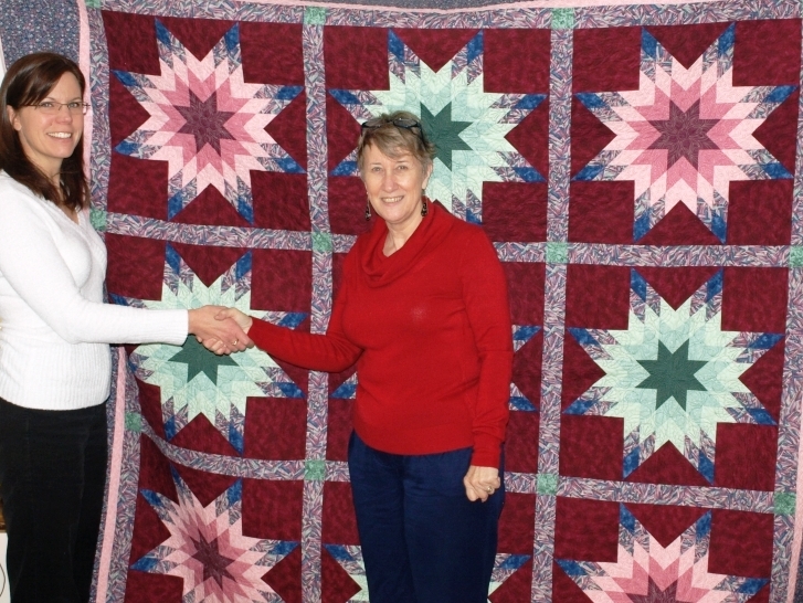 Second prize: Radiant Stars quilt